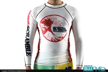 Today on BJJHQ Scramble Be Water Rashguard